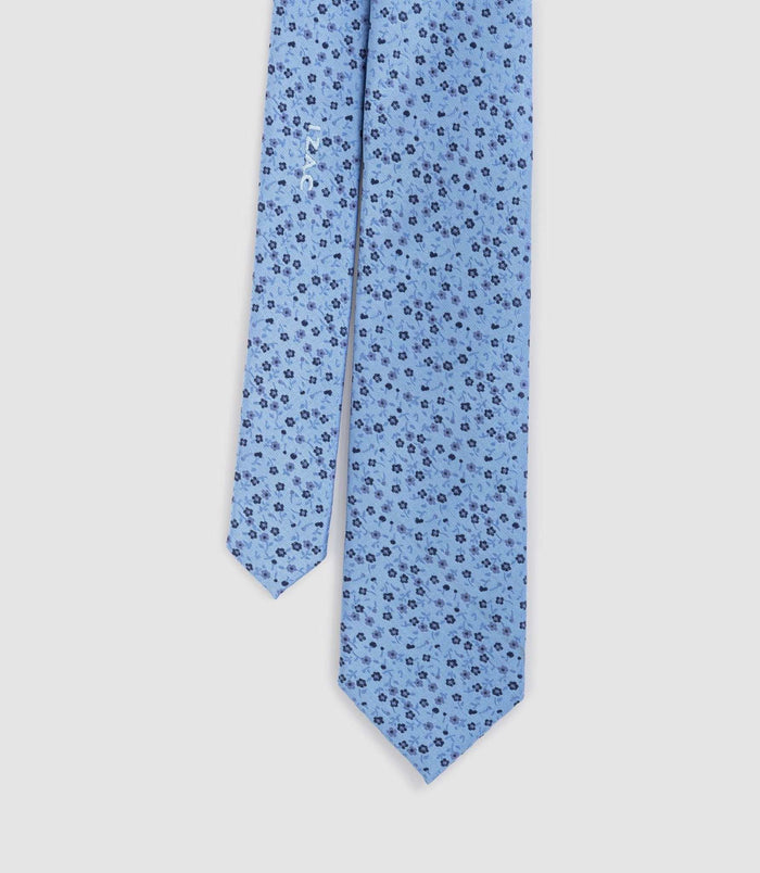 izac Cravate Classique 7cm ciel "Caissy"