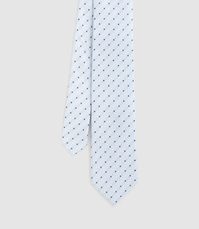 Izac Cravate Classique 7cm Ciel "Camus"