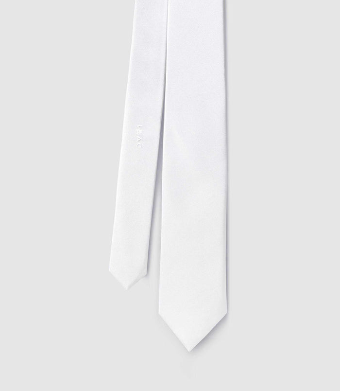 izac Cravate Classique 7cm ecru "Calvin"