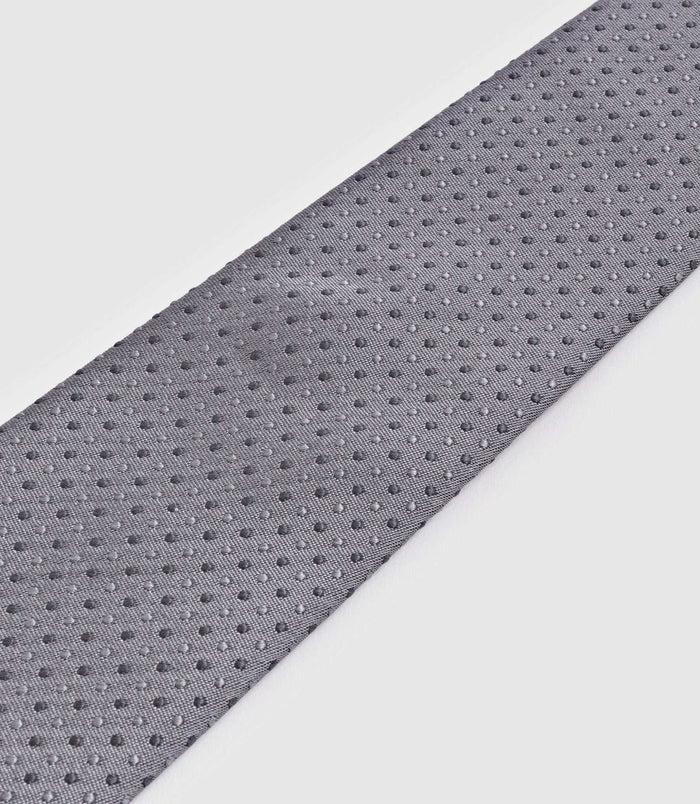 Izac Cravate Classique 7cm Gris "Caitlin"