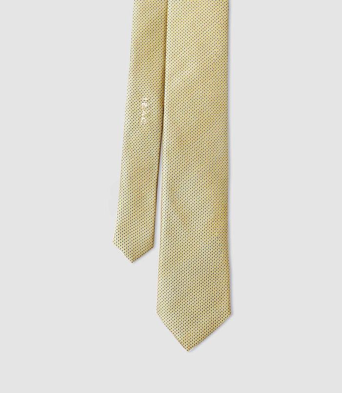 izac Cravate Classique 7cm Jaune-fonce "Cadwal"