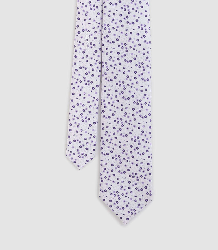 izac Cravate Classique 7cm lavande "Caissy"