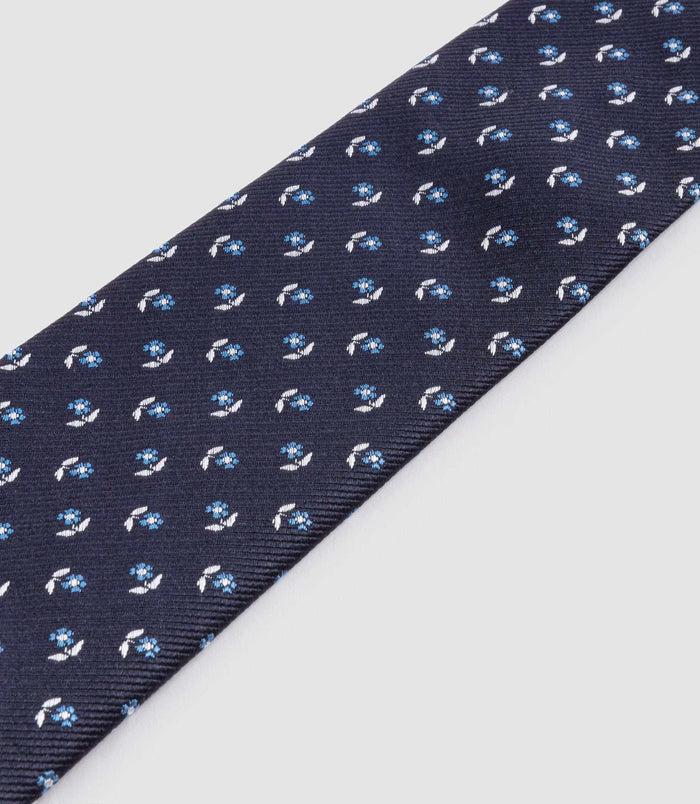 Izac Cravate Classique 7cm Marine "Caleb"