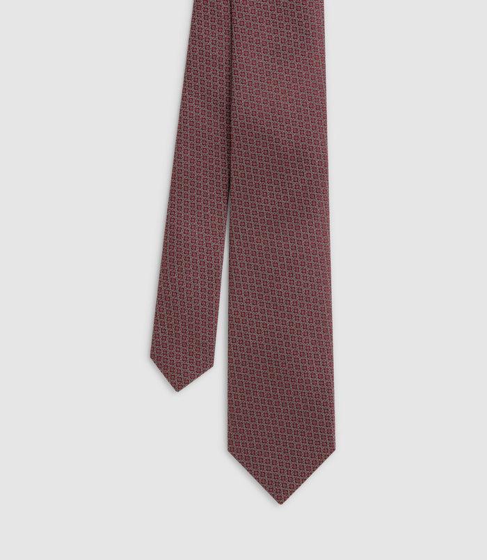 izac Cravate classique 7cm rouge " Jimmy"