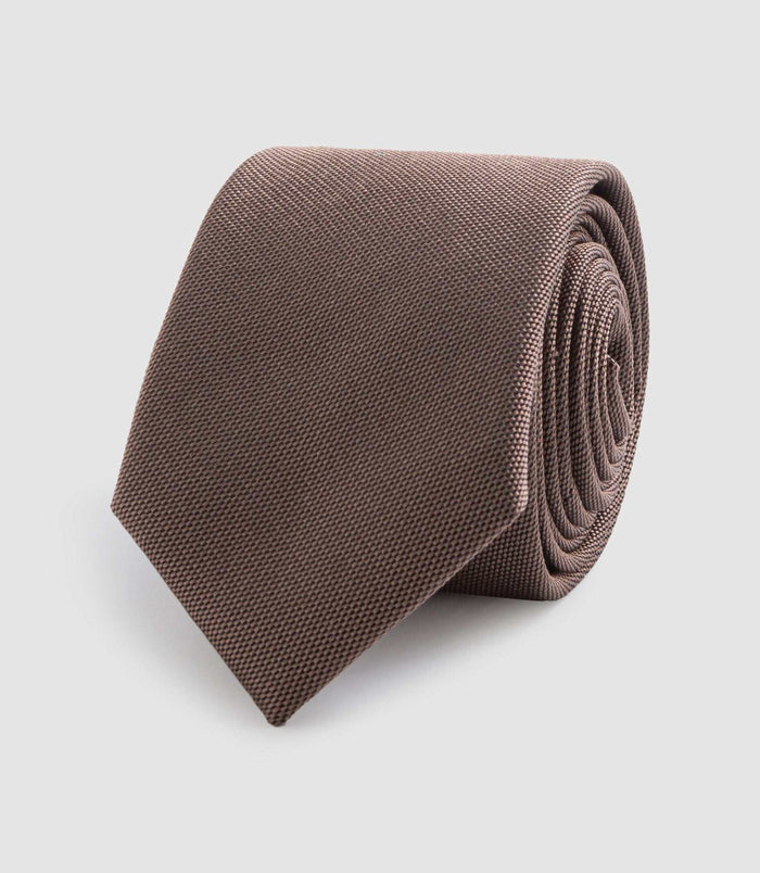 Izac Cravate Classique 7cm Taupe "Martine"