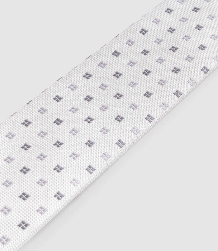 Izac Cravate Classique Grise 7cm "Clarence"