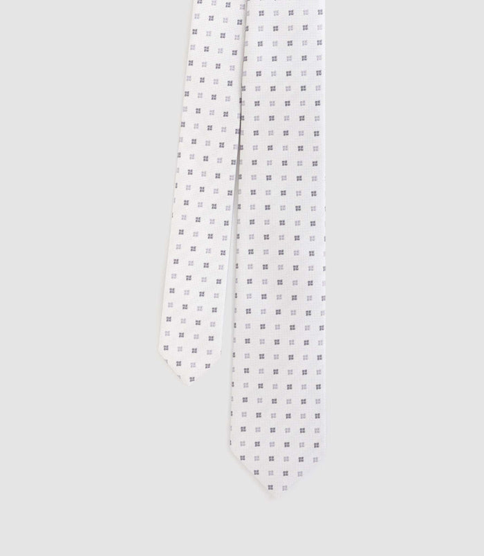 izac Cravate classique grise 7cm "Clarence"