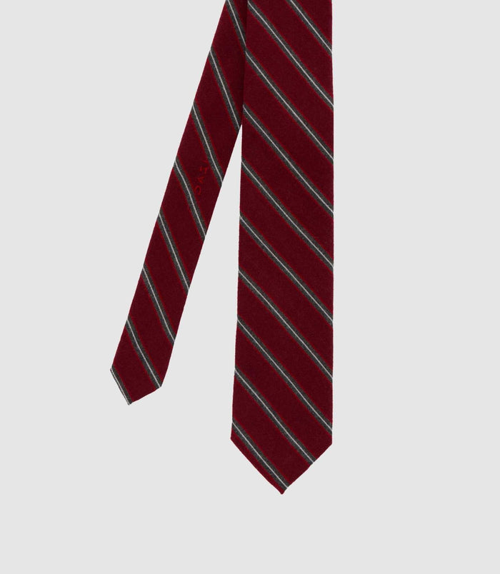 izac Cravate club slim 7 cm bordeaux MATTEO