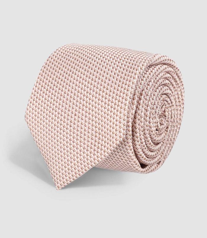 izac Cravate en soie beige HAL