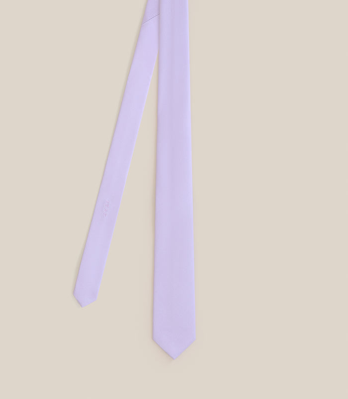izac Cravate en tissu parme