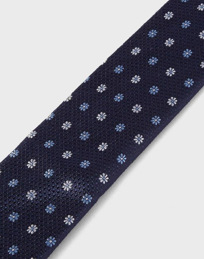 Izac Cravate Fleurs Marine "Justin"