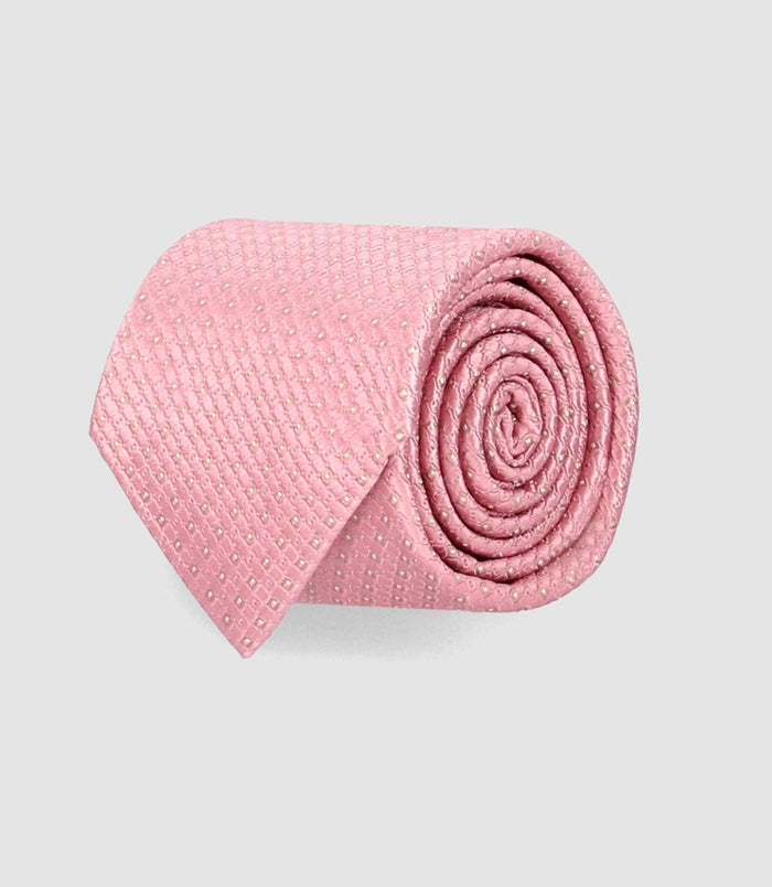 Izac Cravate Micro Motif 7 Cm Rose MARIOB
