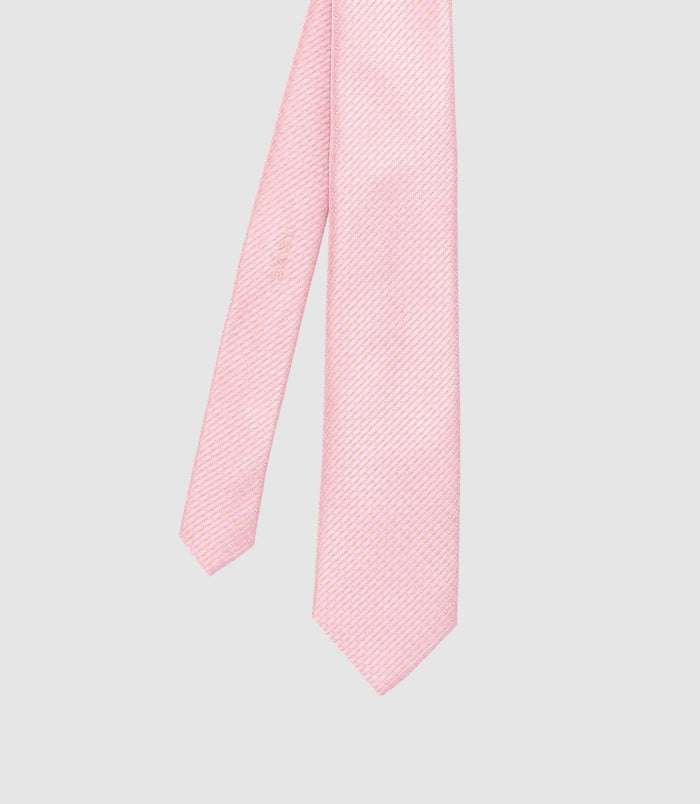 izac Cravate micro motif 7 cm rose MARIOB