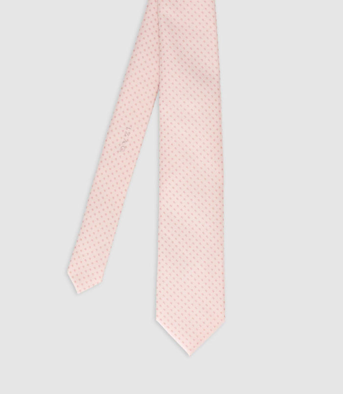 Izac Cravate Micro Motifs Beige HENRI