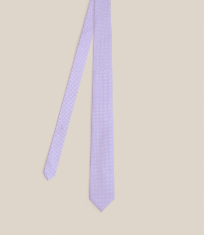 izac Cravate micro motifs parme