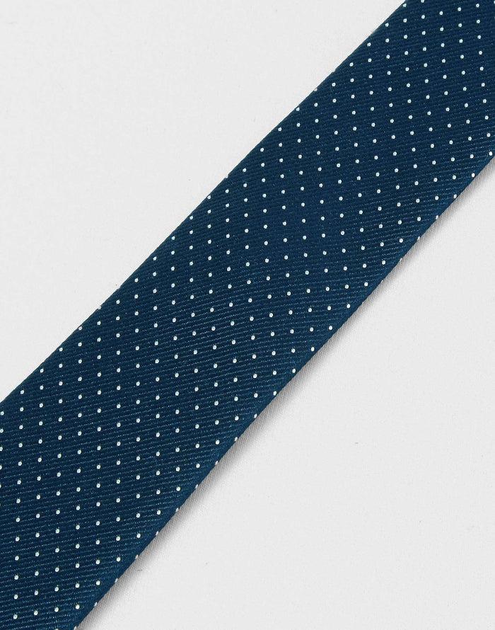 izac Cravate pois marine
