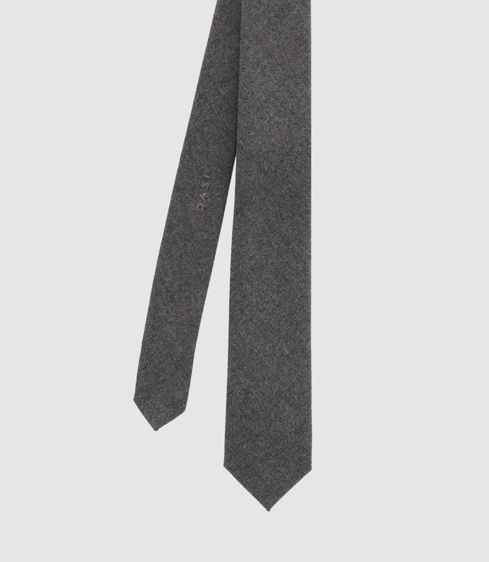 izac Cravate unie slim 5 cm gris MATA