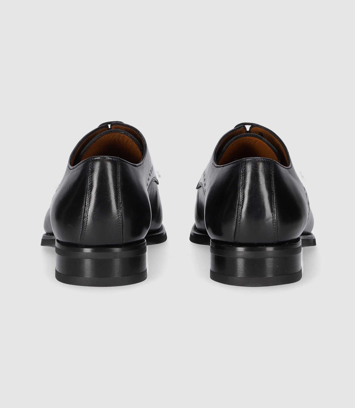 Izac Derby Couture En Cuir Anthracite OCTAVIO