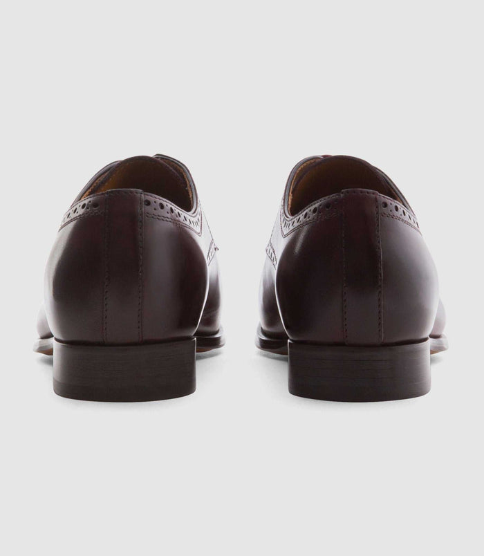Izac Derby Couture En Cuir Bordeaux "Camillo"