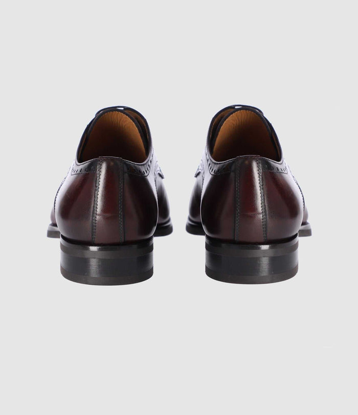 Izac Derby Couture En Cuir Bordeaux OCTAVE