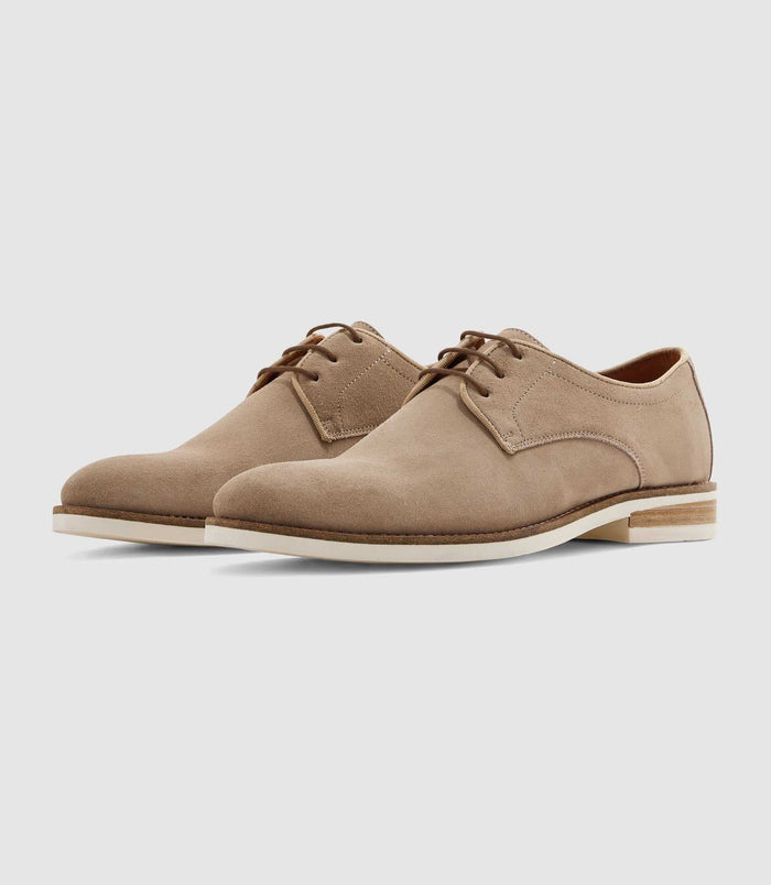 Izac Derby En Daim Beige EMERICO