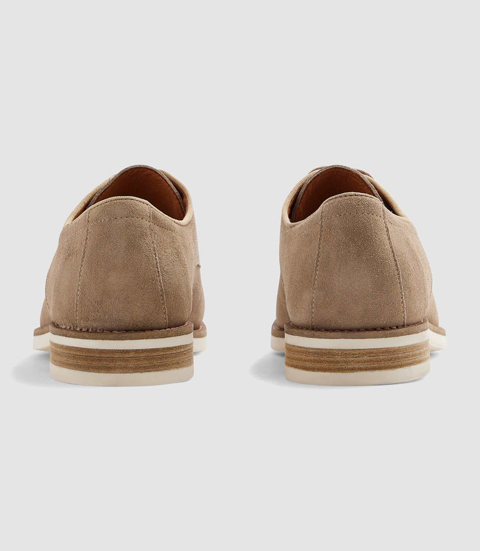Izac Derby En Suède Beige "Emerico"