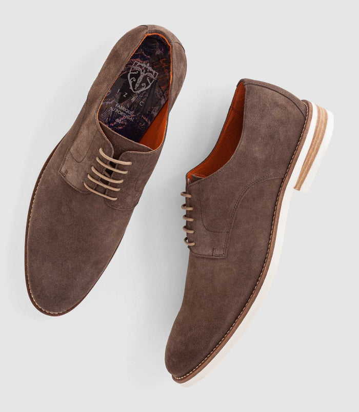 Izac Derby Suede Taupe "Giuseppe"
