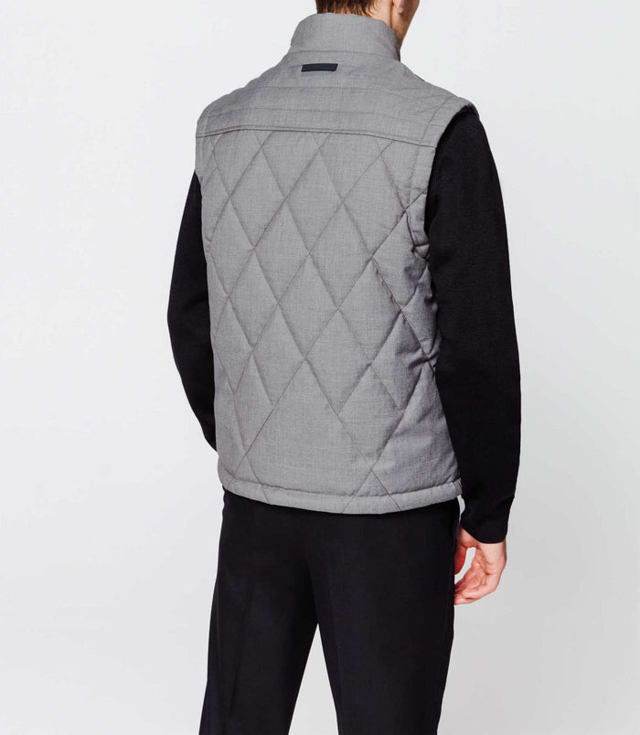 Izac Doudoune Chevron Gris "Hoquet"