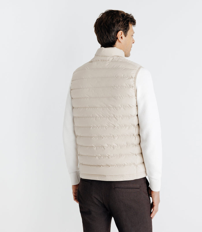 Izac Doudoune Légère Sans Manche Beige