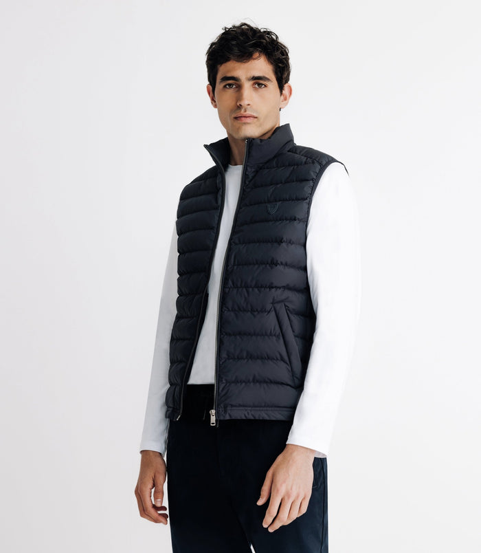 Izac Doudoune Légère Sans Manche Marine