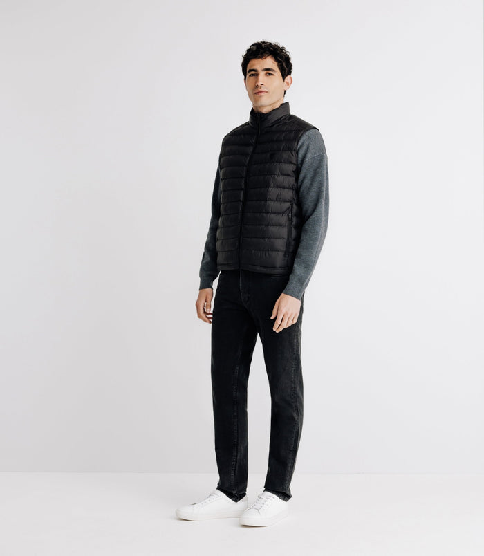 izac Doudoune sans manches à col montant noire