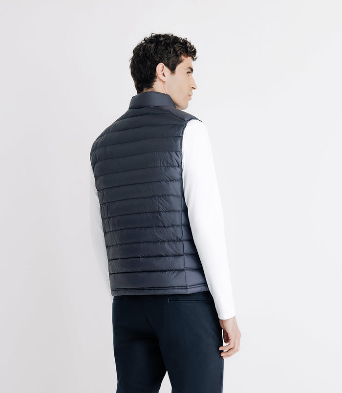 Izac Doudoune Sans Manches Col Montant Marine