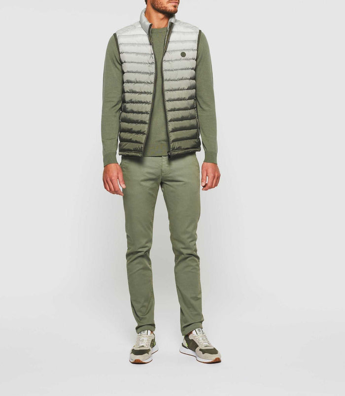 Izac Doudoune Sans Manches Dégradée Kaki "Rio"