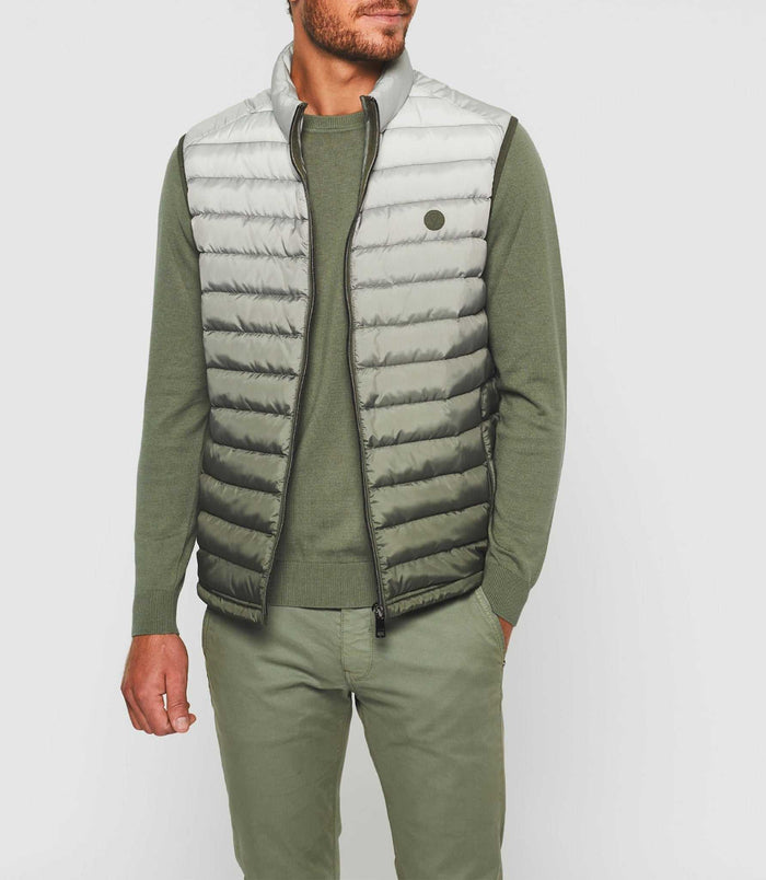 Izac Doudoune Sans Manches Dégradée Kaki "Rio"