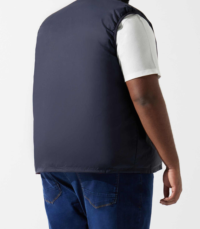 Izac Doudoune Sans Manches Marine Et Rouge RENANBT