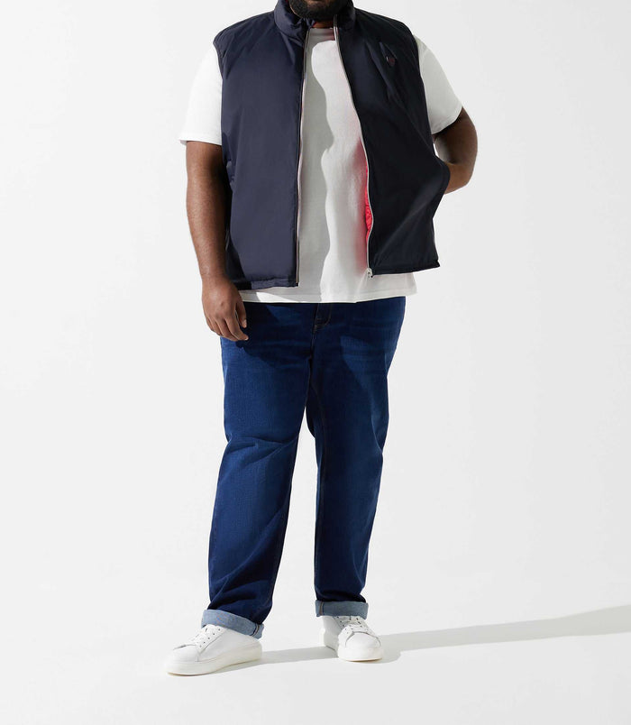 izac Doudoune sans manches marine et rouge RENANBT