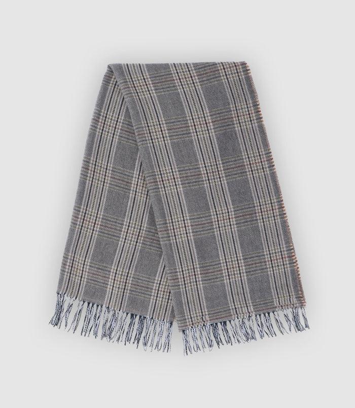 izac Echarpe à carreaux beige