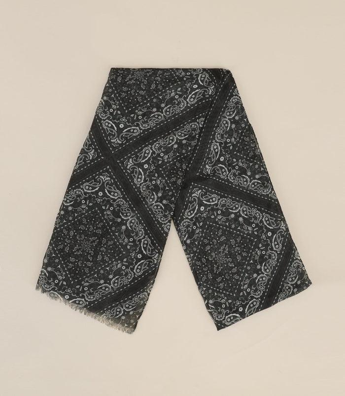 izac Echarpe à franges kaki