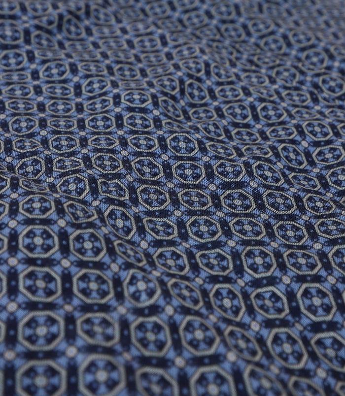 Izac Echarpe à Motifs Marine