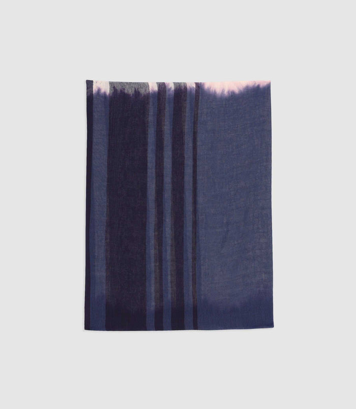 Izac Écharpe à Rayures Marine Et Blanc XANTI