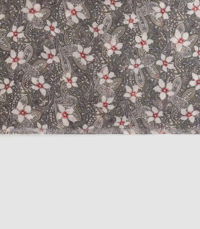 Izac Echarpe Cheche Kaki "Yao"