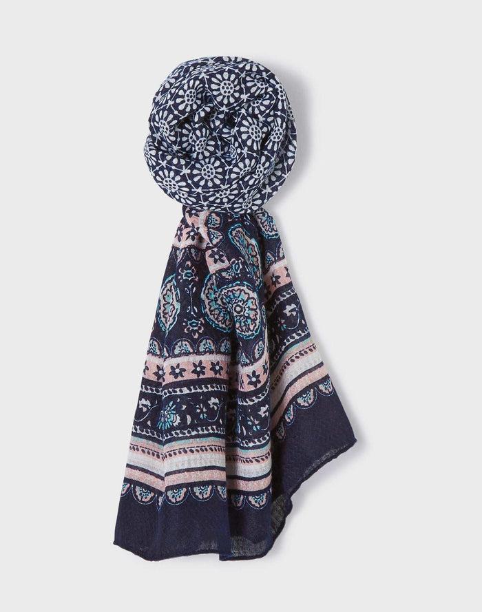 izac Echarpe chèche motif mandala "Venice"