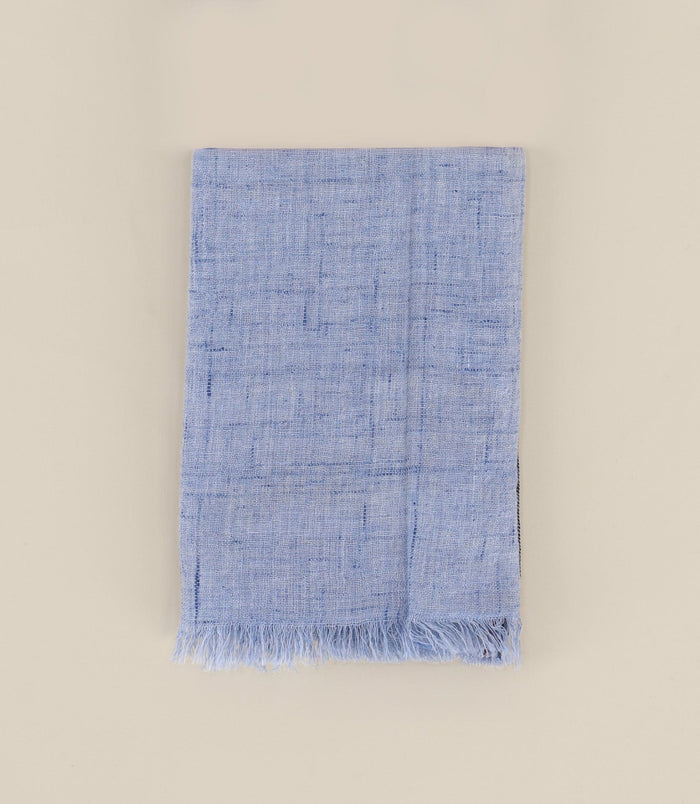 Izac Echarpe Effet Denim Indigo