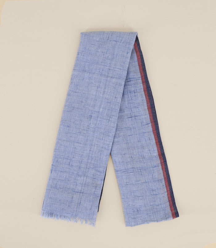 izac Echarpe effet denim indigo