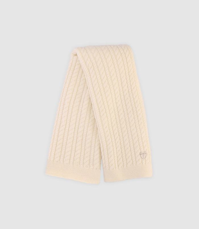 Izac Echarpe En Maille Torsadée écru