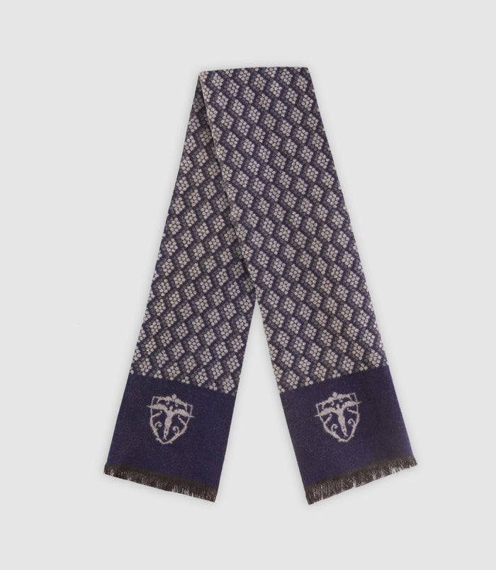 izac Echarpe en nid d'abeille marine