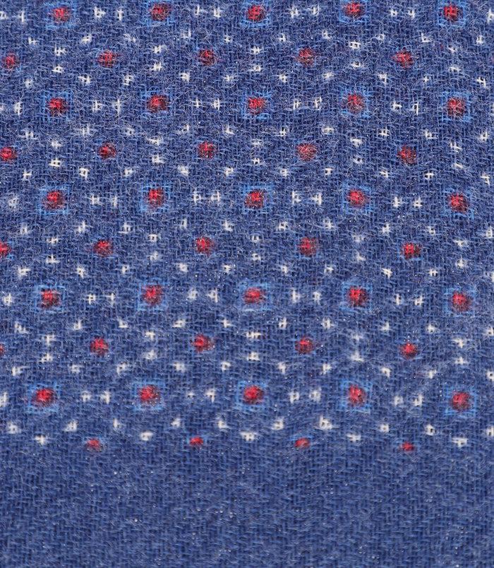 Izac Echarpe Fantaisie à Franges Marine