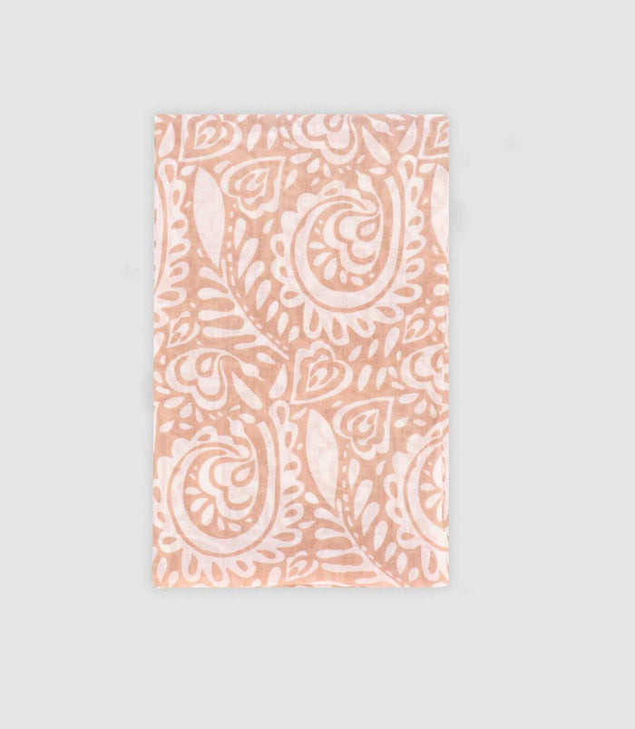 Izac Echarpe Feuillage Beige