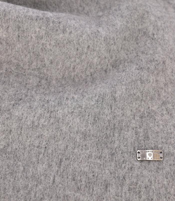 Izac Echarpe Unie à Franges Grise