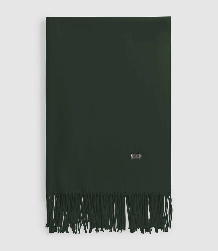 izac Echarpe unie à franges kaki AURORE